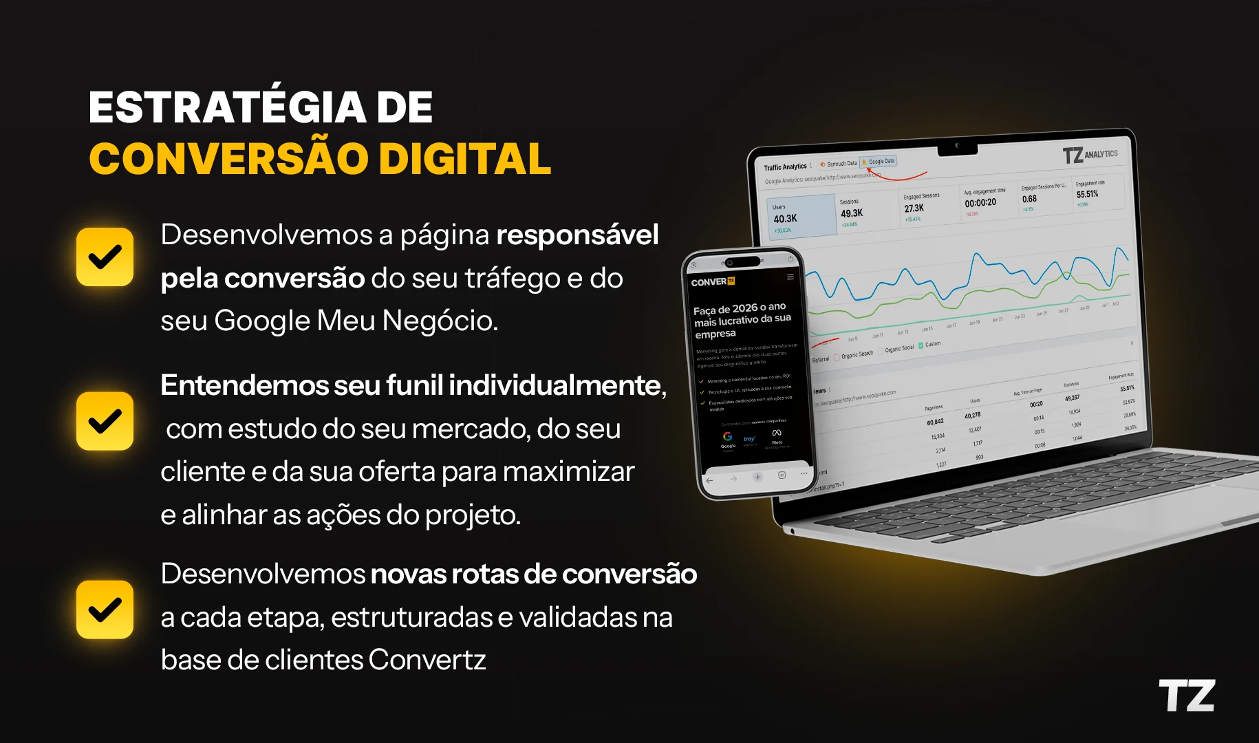 Serviço de estratégia de conversão digital