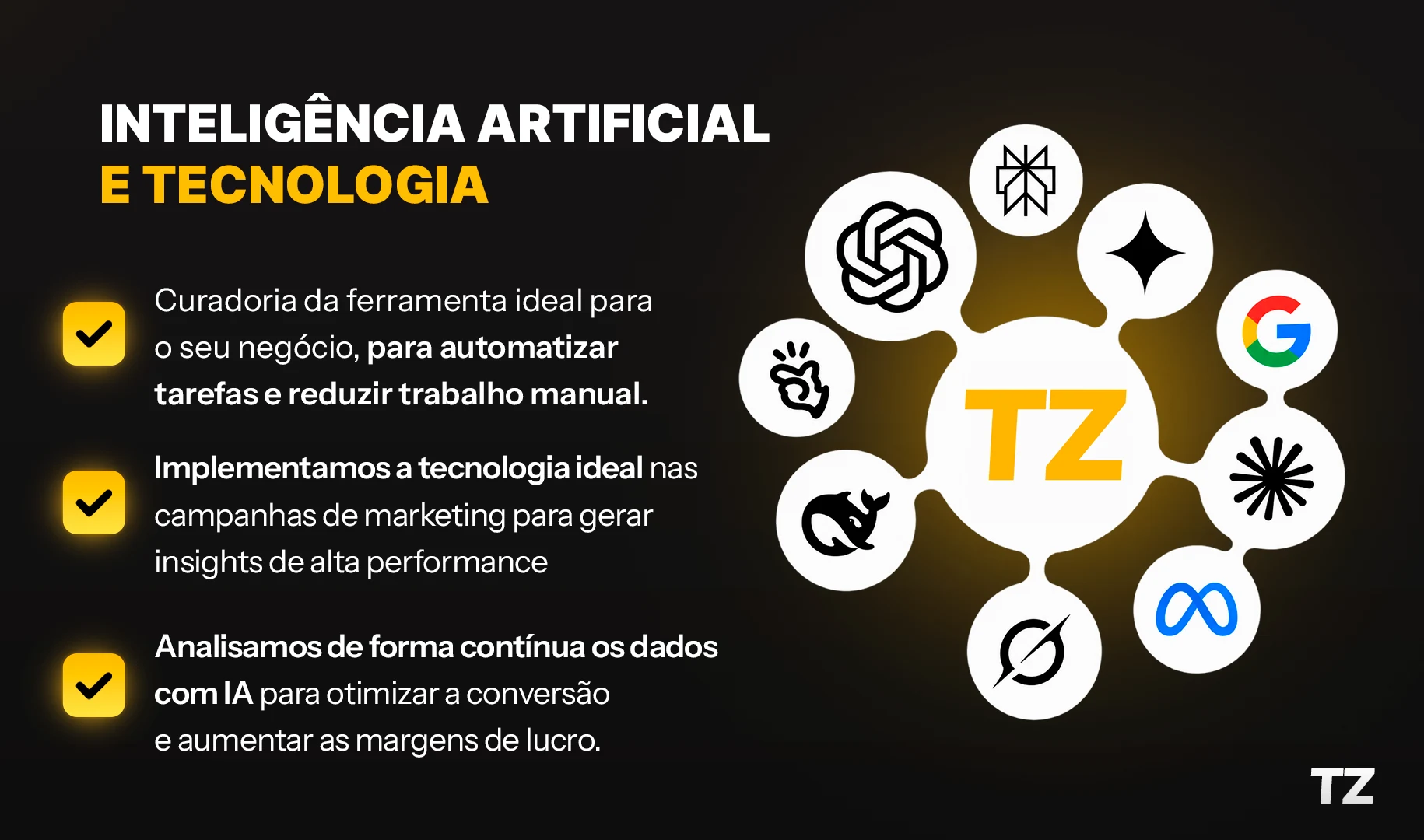 Serviço de inteligência artificial e tecnologia